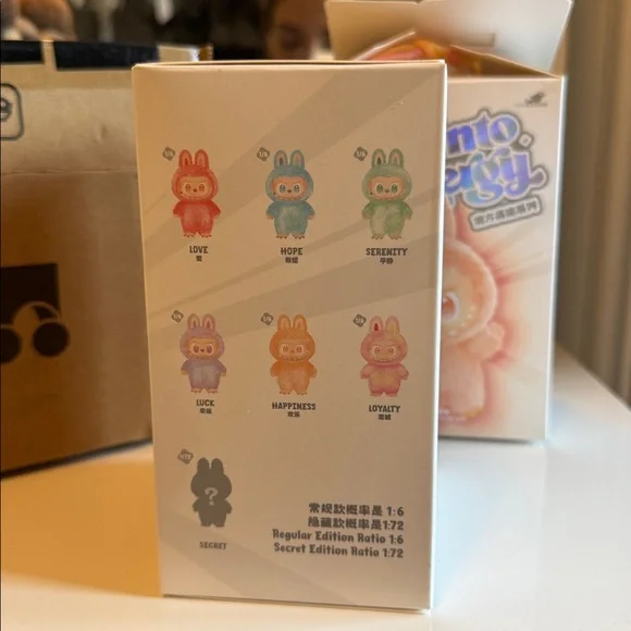 POPMART Labubu HAPPINESS Big Into Energy The Monsters Blind Box Keychain - Picture 9 of 9